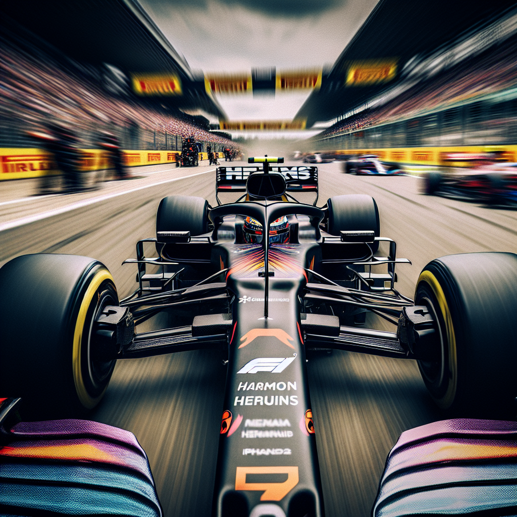 Formel 1 Auto auf der Strecke