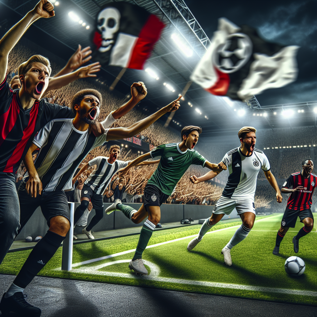 Bundesliga Spiel mit Fans im Stadion