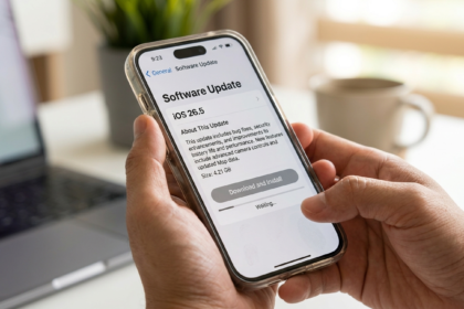 Apple-Gerät auf iOS 26.5