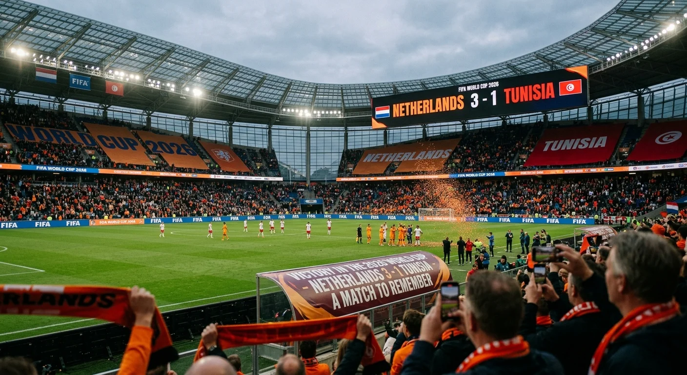 Netherlands 3-1 Tunisia