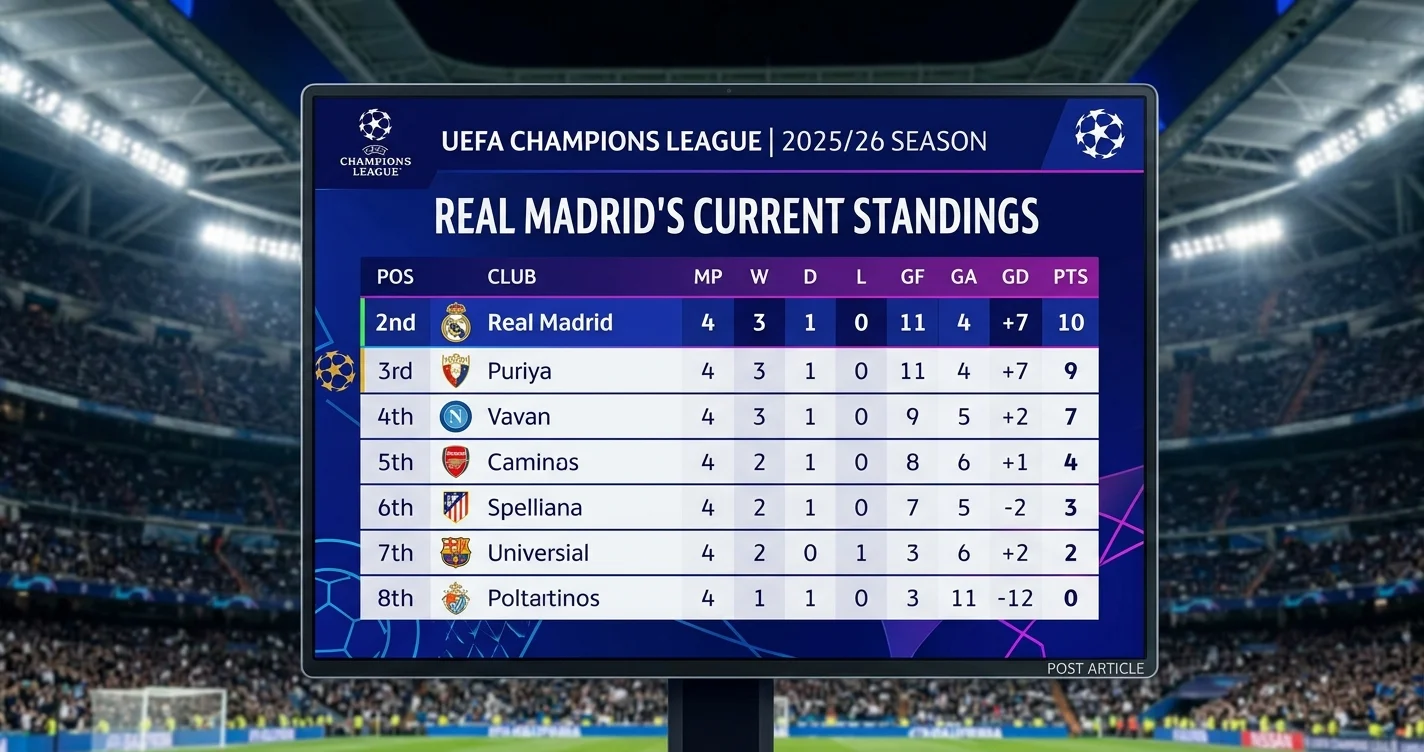 Real Madrid in de 2026 Champions League