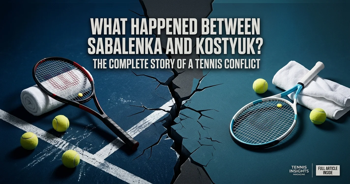 zwischen Sabalenka und Marta Kostyuk Geschehen