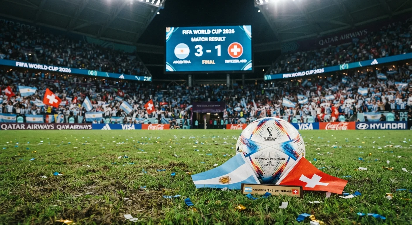 Argentina 3-1 Switzerland World Cup 2026
