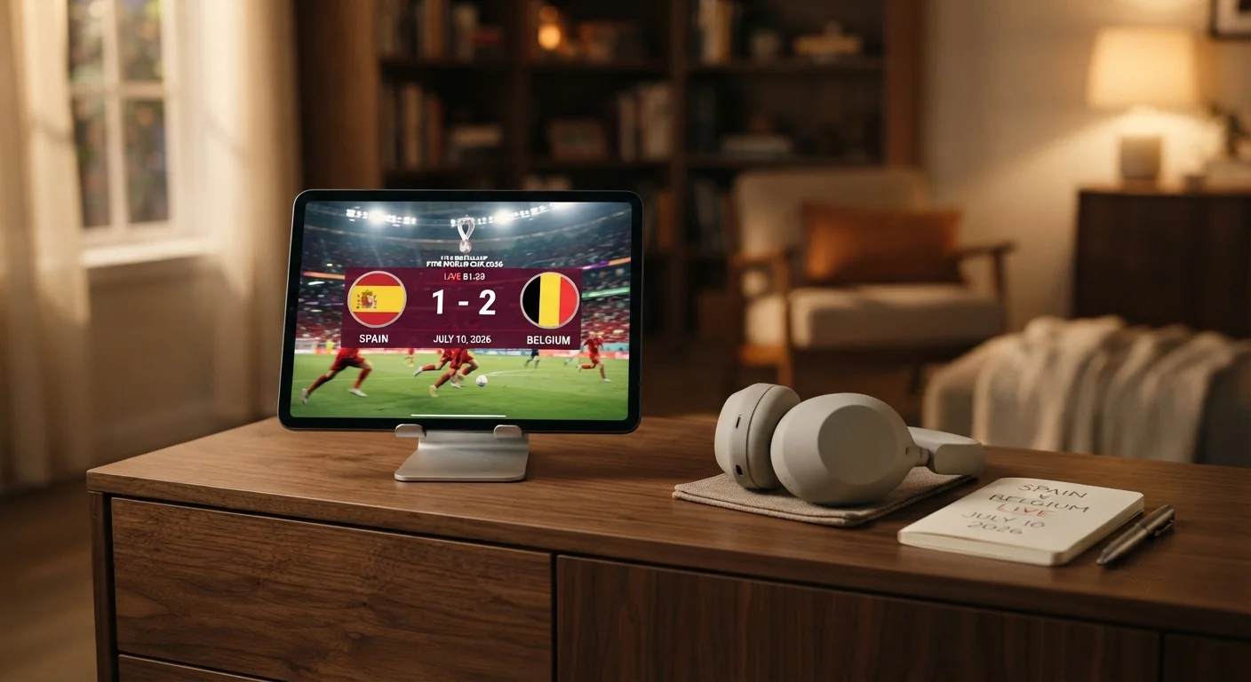 Watch Spain v Belgium LIVE
