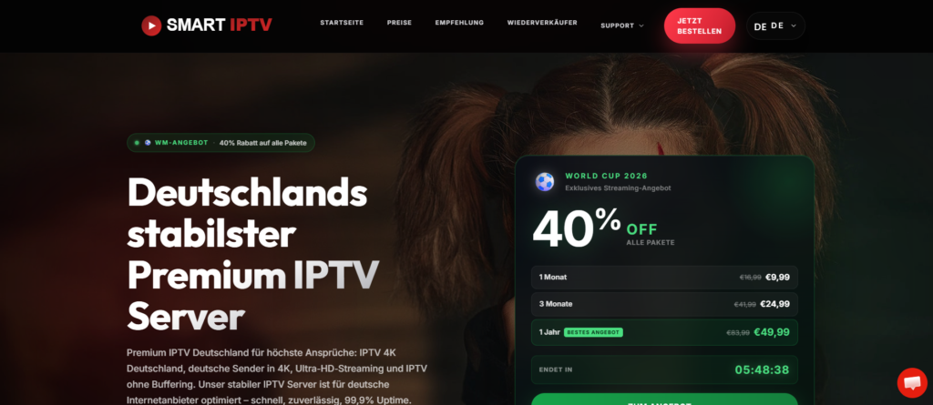 Smart IPTV – IPTV Anbieter Deutschland 2026 im Vergleich IPTV Anbieter Vergleich 2026 – Smart IPTV