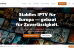 Startseite von TiviBridge auf bridge-tv.com mit Tarifnavigation und Testangebot